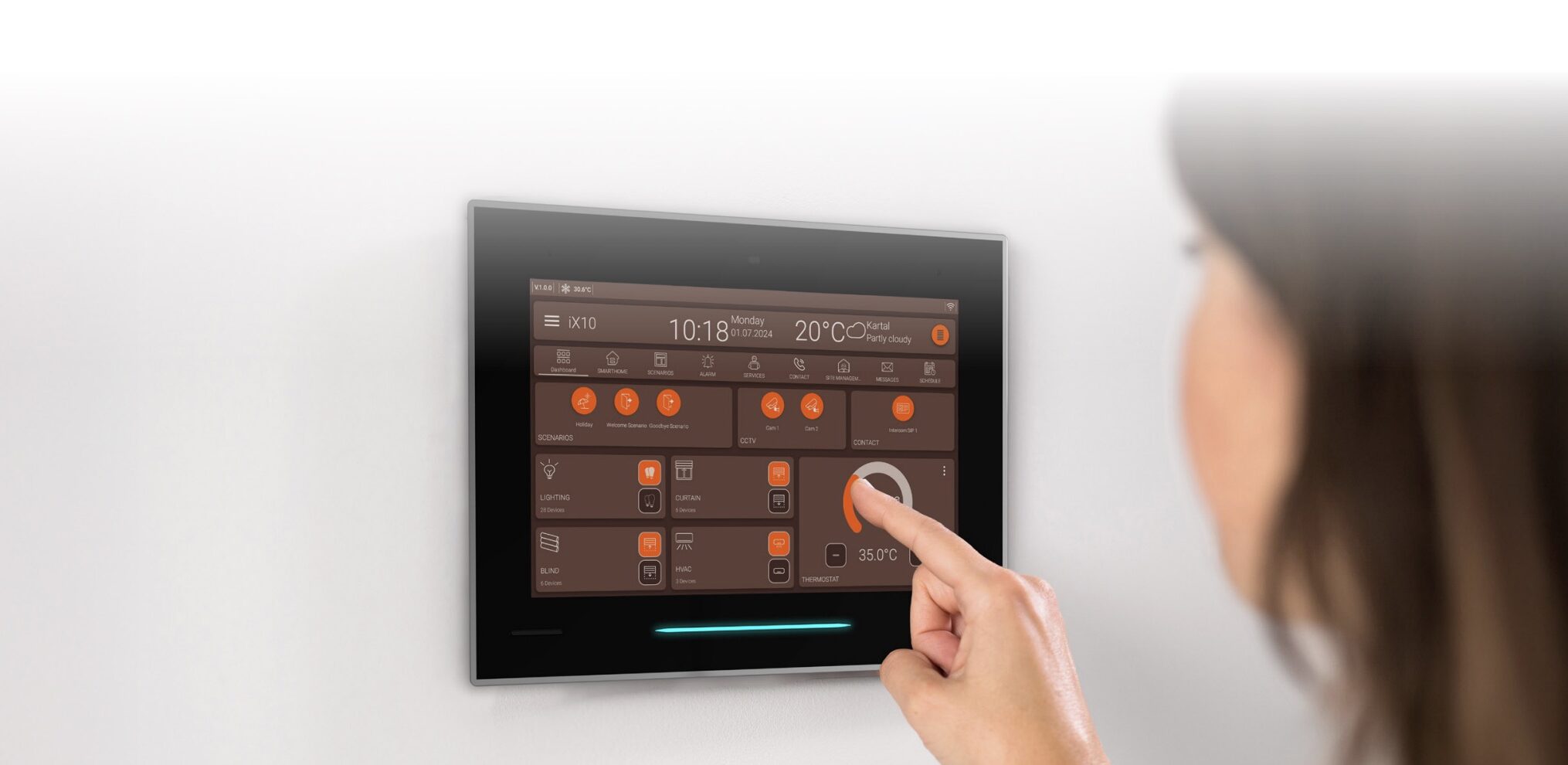 smarthome-paraguay-KNX-Domotica-Hogar-inteligente-touch-screen